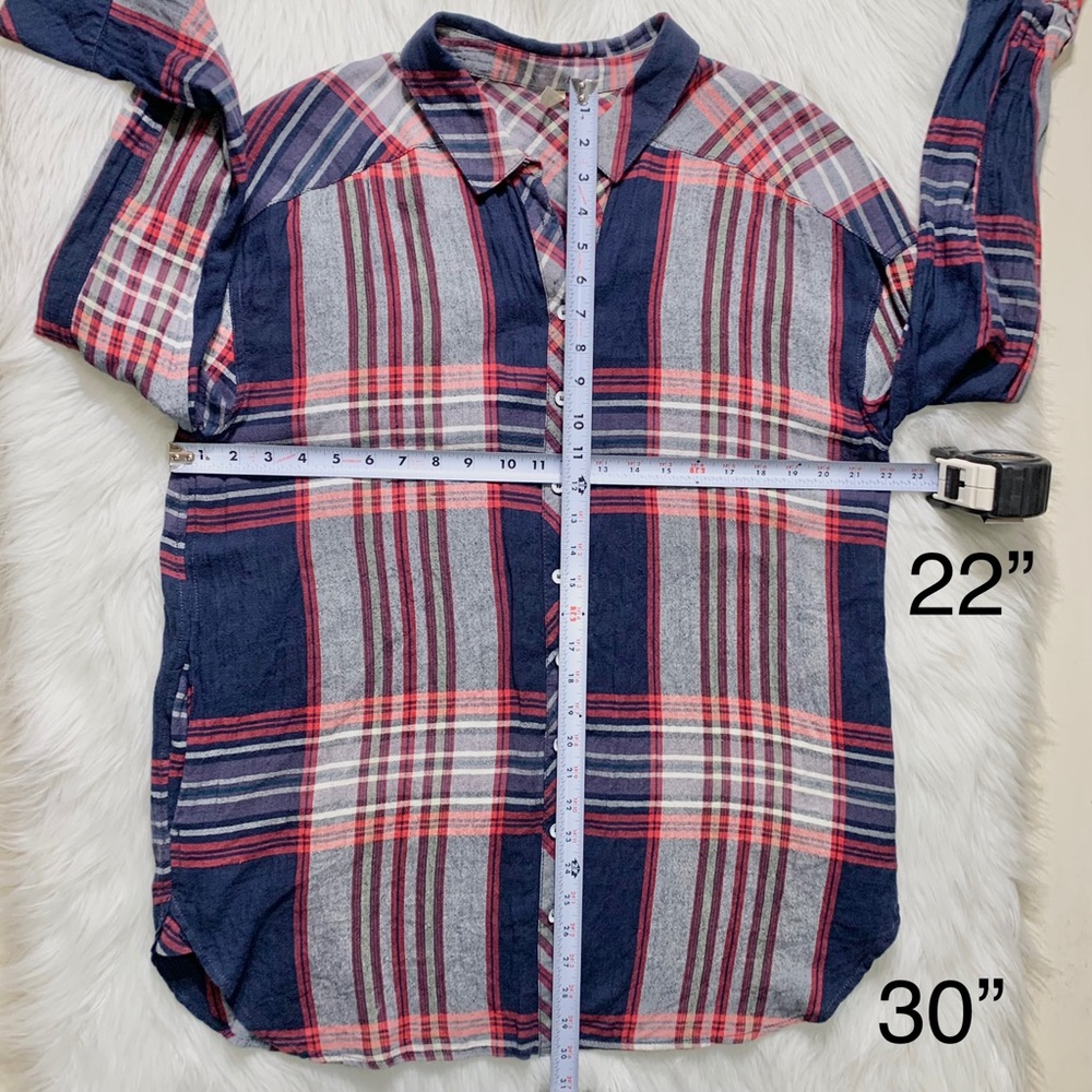 SOLD-Free People Camp Flannel w/ Hidden Pockets - Picture 8 of 8